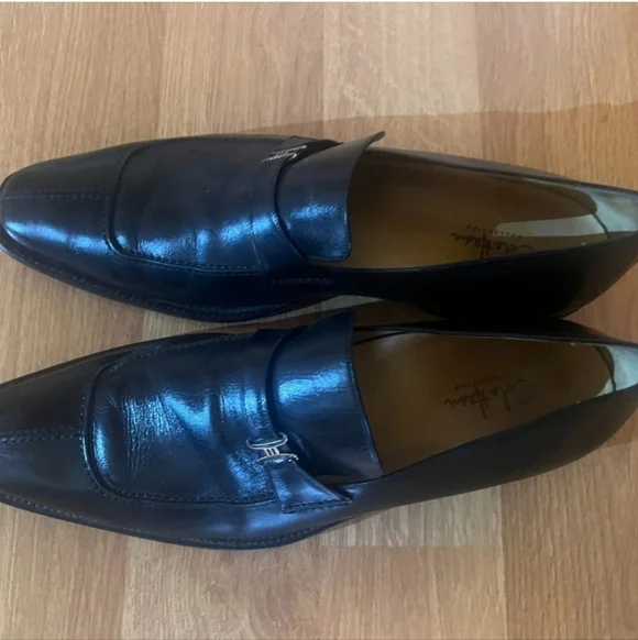 Black Cole Haan Men's Leather Loafers Size 12 - Picture 3 of 9
